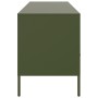 Mueble para TV acero verde oliva 100,5x39x50,5 cm