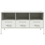 Mueble para TV acero blanco 100,5x39x50,5 cm en Muebles TV | Comprar online en Foro24