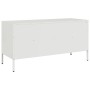 Mueble para TV acero blanco 100,5x39x50,5 cm en Muebles TV | Comprar online en Foro24