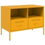 Mueble para TV acero amarillo mostaza 68x39x50,5 cm