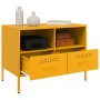 Mueble para TV acero amarillo mostaza 68x39x50,5 cm