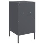 Mesitas de noche 2 unidades acero gris antracita 36x39x68 cm