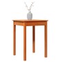 Mesa de comedor madera maciza de pino marrón cera 55x55x75 cm