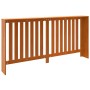 Cubierta radiador madera maciza pino marrón cera 169x19x84 cm