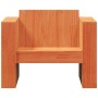 Sofá de jardín madera maciza de pino marrón cera 79x60x62 cm