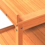 Mesa plantación con estantes madera pino marrón 82,5x45x86,5 cm