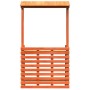 Mesa alta bar de jardín madera maciza marrón 112,5x57x195,5 cm