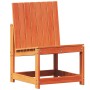 Silla de jardín madera maciza de pino marrón cera 50,5x55x77 cm