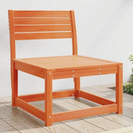 Sofá de jardín madera maciza de pino marrón cera en Sofás de exterior | Comprar online en Foro24