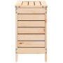 Taburete de jardín madera maciza de pino 62x31,5x52 cm