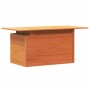 Mesa de jardín madera maciza de pino marrón cera 100x50x75 cm