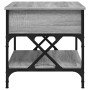Mesa de centro madera ingeniería metal gris Sonoma 70x50x50 cm en Mesas de centro | Comprar online en Foro24