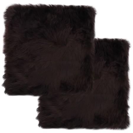 Stuhlkissen 2 Stück braunes echtes Schaffell 40x40 cm von vidaXL, Kissen für Stühle und Sofas - Ref: Foro24-283886, Preis: 43...