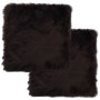 Stuhlkissen 2 Stück braunes echtes Schaffell 40x40 cm von vidaXL, Kissen für Stühle und Sofas - Ref: Foro24-283886, Preis: 43...