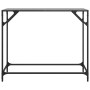 Mesa consola con superficie de vidrio negro acero 98x35x81 cm en Mesas consola | Comprar online en Foro24