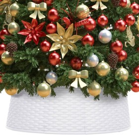 Falda del árbol de Navidad blanca Ø54x19,5 cm