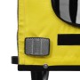 Haustier-Fahrradanhänger, Eisen-Oxford-Stoff, gelb-grau von vidaXL, Kinderwagen für Haustiere - Ref: Foro24-93868, Preis: 94,...