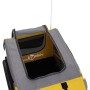 Haustier-Fahrradanhänger, Eisen-Oxford-Stoff, gelb-grau von vidaXL, Kinderwagen für Haustiere - Ref: Foro24-93868, Preis: 94,...