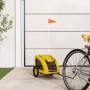 Haustier-Fahrradanhänger, Eisen-Oxford-Stoff, Gelb von vidaXL, Kinderwagen für Haustiere - Ref: Foro24-93952, Preis: 94,00 €,...