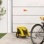 Remolque de bicicleta mascotas hierro tela Oxford amarillo de vidaXL, Cochecitos para mascotas - Ref: Foro24-93952, Precio: 9...