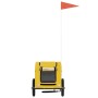 Haustier-Fahrradanhänger, Eisen-Oxford-Stoff, Gelb von vidaXL, Kinderwagen für Haustiere - Ref: Foro24-93952, Preis: 94,00 €,...