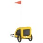 Haustier-Fahrradanhänger, Eisen-Oxford-Stoff, Gelb von vidaXL, Kinderwagen für Haustiere - Ref: Foro24-93952, Preis: 94,00 €,...