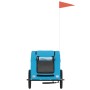 Haustier-Fahrradanhänger, Eisen-Oxford-Stoff, Blau von vidaXL, Kinderwagen für Haustiere - Ref: Foro24-93960, Preis: 101,29 €...