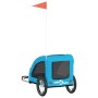 Haustier-Fahrradanhänger, Eisen-Oxford-Stoff, Blau von vidaXL, Kinderwagen für Haustiere - Ref: Foro24-93960, Preis: 101,29 €...