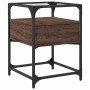 Mesita de noche madera de ingeniería marrón roble 40x40x55 cm en Mesitas de noche | Comprar online en Foro24