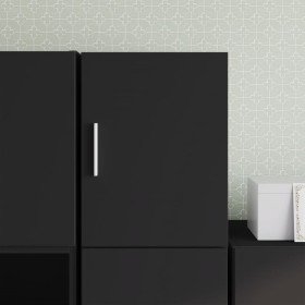 Armario de pared madera de ingeniería negro 30x42,5x40 cm Armario de pared madera de ingeniería negro 30x42,5x40 cm