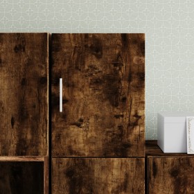 Armario de pared madera ingeniería roble ahumado 30x42,5x40 cm Armario de pared madera ingeniería roble ahumado 30x42,5x40 cm