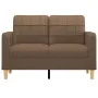 2 seater brown fabric sofa 120 cm by vidaXL, Sofas - Ref: Foro24-359086, Price: 195,73 €, Discount: %