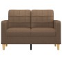 Sofá de 2 plazas de tela marrón 120 cm de vidaXL, Sofás - Ref: Foro24-359086, Precio: 199,18 €, Descuento: %