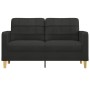 2-Sitzer-Sofa aus schwarzem Stoff, 140 cm von vidaXL, Sofas - Ref: Foro24-359095, Preis: 193,00 €, Rabatt: %