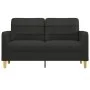 Sofá de 2 plazas de tela negro 140 cm de vidaXL, Sofás - Ref: Foro24-359095, Precio: 189,59 €, Descuento: %