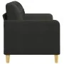 2-Sitzer-Sofa aus schwarzem Stoff, 140 cm von vidaXL, Sofas - Ref: Foro24-359095, Preis: 189,59 €, Rabatt: %