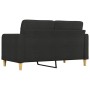 2-seater black fabric sofa 140 cm by vidaXL, Sofas - Ref: Foro24-359095, Price: 193,00 €, Discount: %