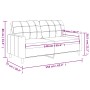 2-Sitzer-Sofa aus schwarzem Stoff, 140 cm von vidaXL, Sofas - Ref: Foro24-359095, Preis: 193,00 €, Rabatt: %