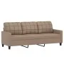 3-seater sofa in cappuccino-colored synthetic leather 180 cm by vidaXL, Sofas - Ref: Foro24-359126, Price: 268,40 €, Discount: %