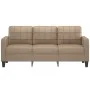 3-seater sofa in cappuccino-colored synthetic leather 180 cm by vidaXL, Sofas - Ref: Foro24-359126, Price: 268,40 €, Discount: %