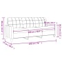 3-Sitzer-Sofa aus cappuccinofarbenem Kunstleder, 180 cm von vidaXL, Sofas - Ref: Foro24-359126, Preis: 270,85 €, Rabatt: %