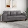 Graues 3-Sitzer-Sofa aus Kunstleder, 180 cm von vidaXL, Sofas - Ref: Foro24-359124, Preis: 238,82 €, Rabatt: %