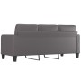Graues 3-Sitzer-Sofa aus Kunstleder, 180 cm von vidaXL, Sofas - Ref: Foro24-359124, Preis: 271,14 €, Rabatt: %