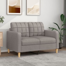 2-seater sofa in taupe gray fabric 120 cm by vidaXL, Sofas - Ref: Foro24-359090, Price: 199,83 €, Discount: %