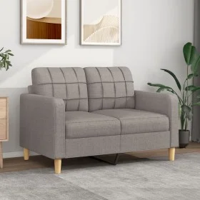 2-seater sofa in taupe gray fabric 120 cm by vidaXL, Sofas - Ref: Foro24-359090, Price: 196,56 €, Discount: %