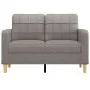 2-seater sofa in taupe gray fabric 120 cm by vidaXL, Sofas - Ref: Foro24-359090, Price: 196,56 €, Discount: %