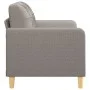 2-seater sofa in taupe gray fabric 120 cm by vidaXL, Sofas - Ref: Foro24-359090, Price: 196,56 €, Discount: %