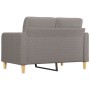 2-seater sofa in taupe gray fabric 120 cm by vidaXL, Sofas - Ref: Foro24-359090, Price: 199,83 €, Discount: %