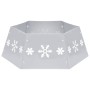 Silber-weißer Weihnachtsbaumrock Ø68x25 cm von vidaXL, Weihnachtsbaum-Fußsack - Ref: Foro24-331305, Preis: 21,59 €, Rabatt: %