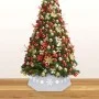Silver and white Christmas tree skirt Ø68x25 cm by vidaXL, Christmas tree footmuff - Ref: Foro24-331305, Price: 21,28 €, Disc...